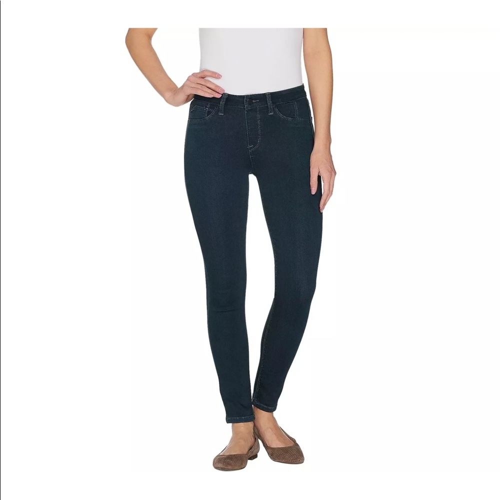Laurie Felt Silky Pull-on Overdyed Skinny Jeans XL